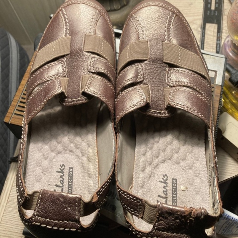 Clarks Cloudsteppers Sillian Stork Sandals Slip On Shoes